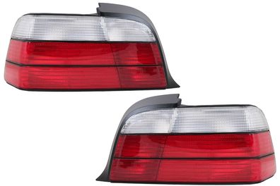Rückleuchten passend für BMW 3er E36 Coupé Cabrio 1992-1998 rot-Weiss Halogen