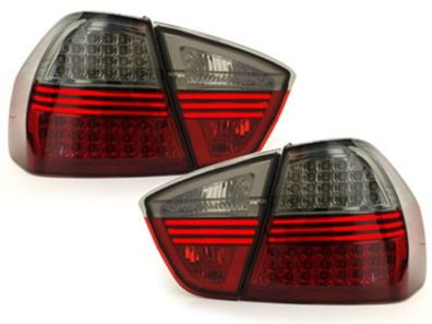 LED Rückleuchten passend für BMW 3er E90 VFL Limousine Roter Rauch