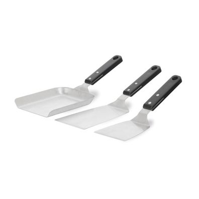 LE Marquier Set mit 3 Spateln Plancha-Pfannenwender-Set aus Edelstahl 3-teilig AGR97