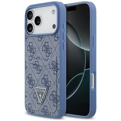Handyhülle Guess 4G Double Card Triangle für iPhone 18 Pro Max / 17 Pro Max blau