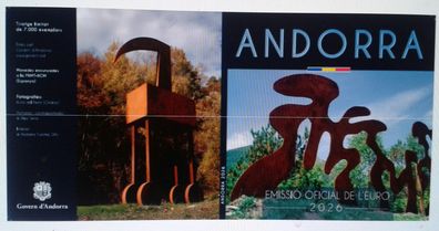 KMS 2026 Andorra im Folder (Klappfolder) 3,88€ 2026 - Auflage nur 7000 Stück - VVK