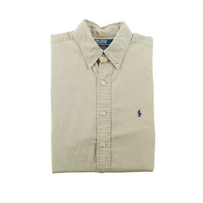 Polo Ralph Lauren Klassische Herrenhemd einfarbig Blake Größe M #QWE0092