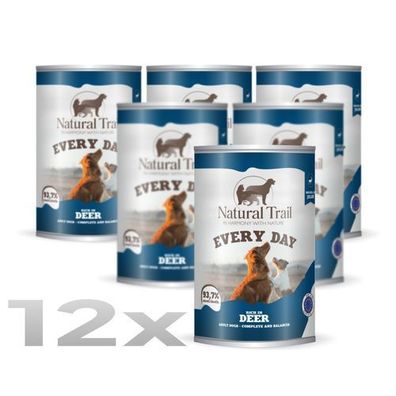 12 * Natural TRAIL EVERY DAY Hund 400 g Hirsch