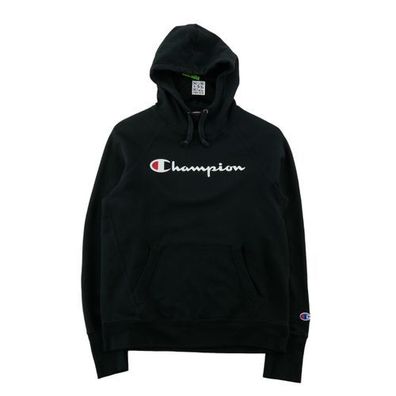 Champion Herren Kapuzenpullover Schwarz Größe S #QWE0838