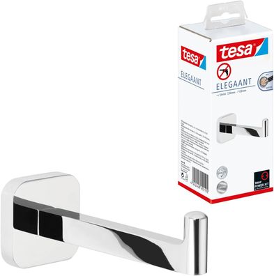 tesa Elegaant Ersatzrollenhalter für Toilettenpapier, verchromt - zur Wandbefestigung