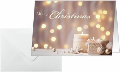 Sigel DS634 Weihnachtskarten Golden Glow A6 25 Stück