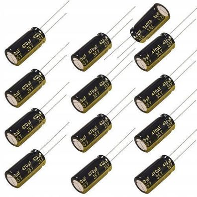Rosfix Elektrolytkondensator Low ESR 470µF 35V | 10x17mm Raster 5mm