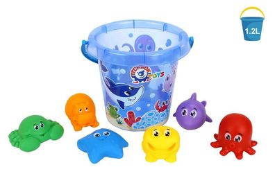 Badewannenspielzeug Wasserspielset Meerestierfiguren