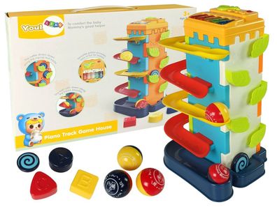 Kugelbahn Formensortierer Spielturm