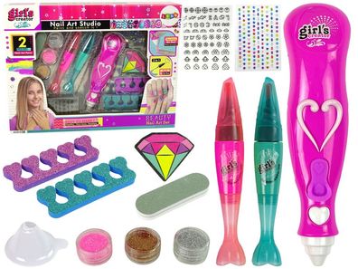 Nageldesign Maniküreset Glitzerspender