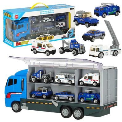 Autotransporter Polizeiautos Spielfahrzeuge