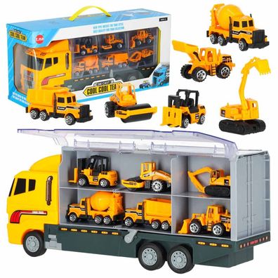 Autotransporter Baufahrzeuge Sattelzug