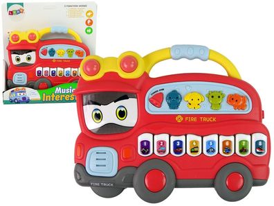 Spielzeugpiano Musikspielzeug Feuerwehrauto