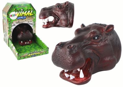 Nilpferdkopf Tierpuppe Rollenspielfigur