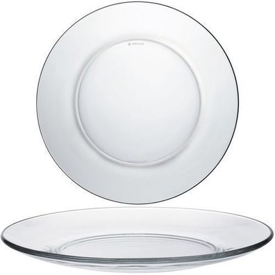 Duralex LYS transparente Platte 235 x 20 mm - Set mit 6 Stück