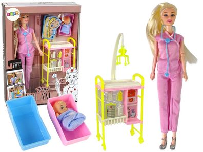Arztpuppe Babypuppe Spielset