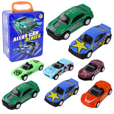Modellautoset Rennwagen Sammelkoffer
