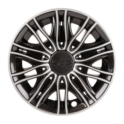 Original Radkappe für Fiat 500 ab Baujahr 2015 ,15 Zoll , schwarz - 735670122