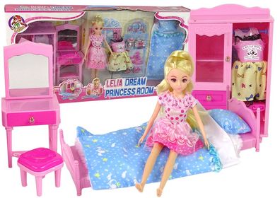 Puppenschlafzimmer Einrichtungsset Puppenstube
