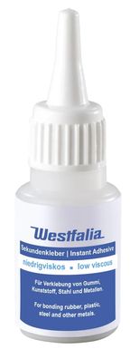 Sekundenkleber 20 g niedrigviskos für Metall Gummi Glas Keramik