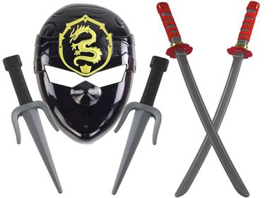Ninjaset Samuraischwerter Rollenspielzubehör