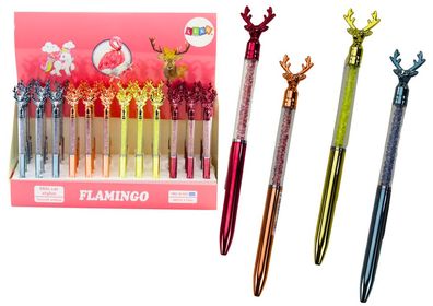 Druckkugelschreiber Geschenkstift Glitzerstift