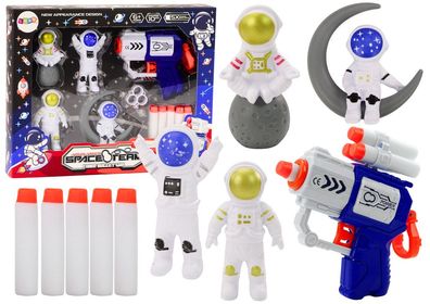 Softdartpistole Weltraumspielset Astronautenfiguren