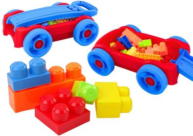 Bauklötze Ziehwagen Konstruktionsspielzeug
