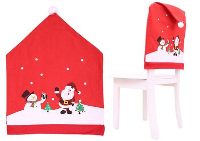 Weihnachtsdeko Stuhlüberzug Festtagshusse
