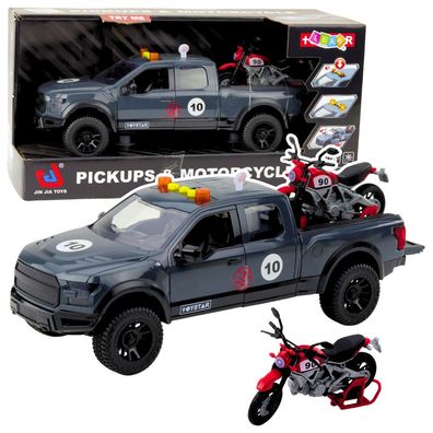 Geländewagen Motorradtransporter Spielfahrzeug