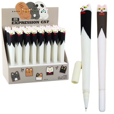 Gelstift Tintenroller Katzenmotiv