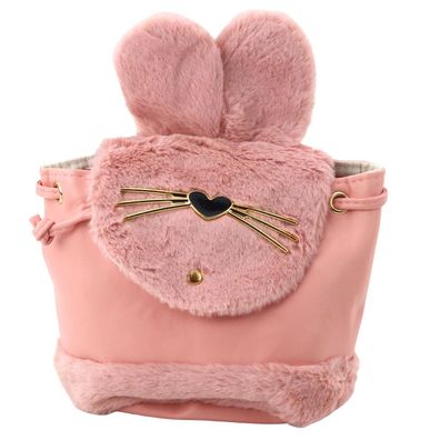 Plüschrucksack Beutelrucksack Umhängetasche