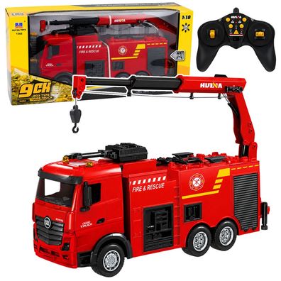 Feuerwehrauto Kranfahrzeug Einsatzfahrzeug