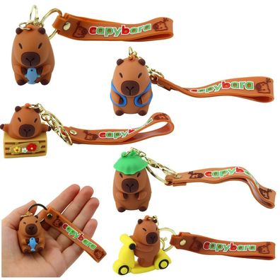 Taschenanhänger Rucksackanhänger Capybarafigur