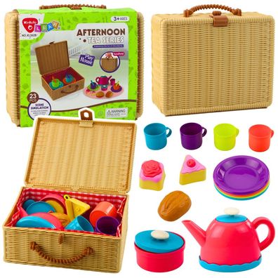 Teeservice Picknickkorb Rollenspielset