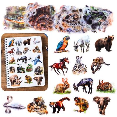 Tieraufkleber Bastelaufkleber Safarimotive