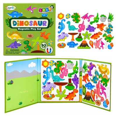 Magnetbuch Dinosaurierwelt Reisespielzeug