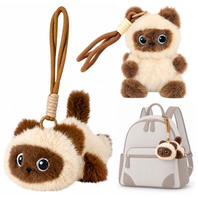 Plüschkätzchen Taschenschmuck Schlüsselanhänger