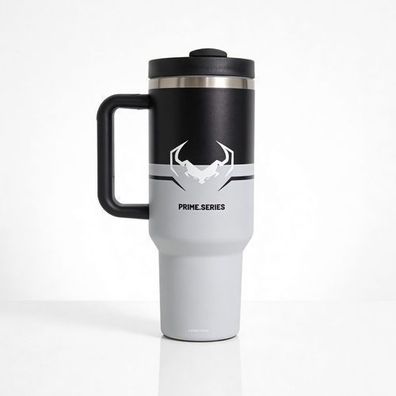Diablo Travel Cup Thermoskanne Thermobecher mit Henkel 1200 ml grau