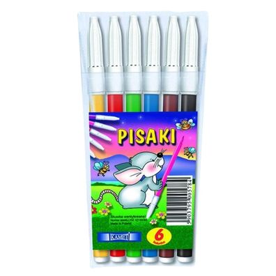 Filzstifte KAMET 6 Farben Set, wasserbasierte Tinte, belüftete Sicherheitskappe