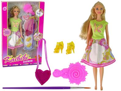 Puppe LEAN Toys Kaibibi Magical Skirt 29 cm bemalbarer Rock Pinsel Zubehör
