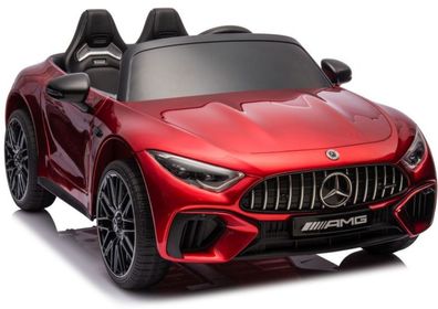 Kinder Elektroauto Mercedes AMG SL63 LEAN CARS Zweisitzer rot lackiert