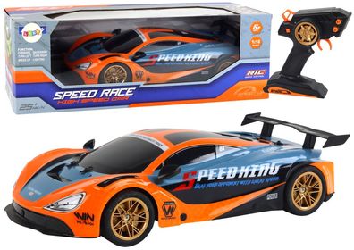 RC Sportwagen LEAN Toys Speed Race 1:10 orange, 2,4 GHz, ca. 25 km/h