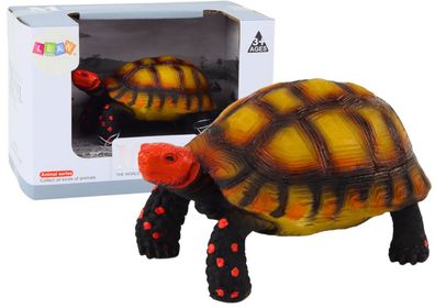 Sammelfigur Schildkröte LEAN Toys Reptil 11 cm braun schwarz ab 3 Jahren