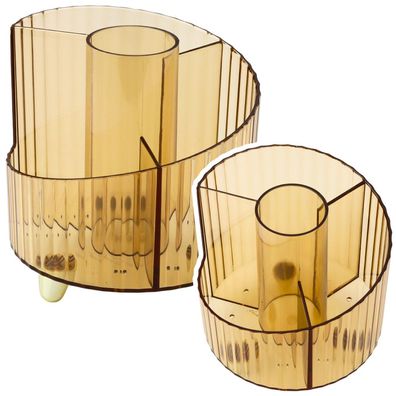 Schreibtisch-Organizer LEAN Kunststoff transparent gelb 12,5 x 12 cm