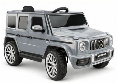 Kinder Elektroauto LEAN CARS Mercedes G63 AMG S306-1 Silber Einsitzer