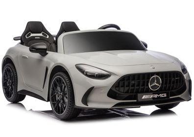 Kinder Elektroauto Mercedes GT63 AMG DK-GT63 24V LCD Zweisitzer Hellgrau