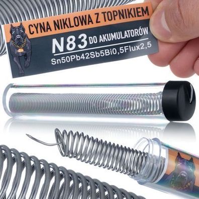Rosfix Lötzinn Sn50Pb42 – 0,8 mm Draht in Dose | 13g, 183–215°C Schmelzpunkt