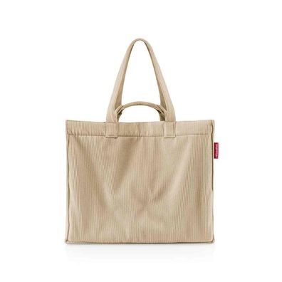 reisenthel softshopper cord sand GR6052 beige 28l Schultertasche