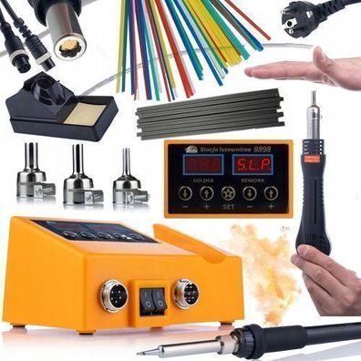 Rosfix Set Lötstation 2in1 OH660 – 660W Hot-Air + Kunststoff-Schweißdraht